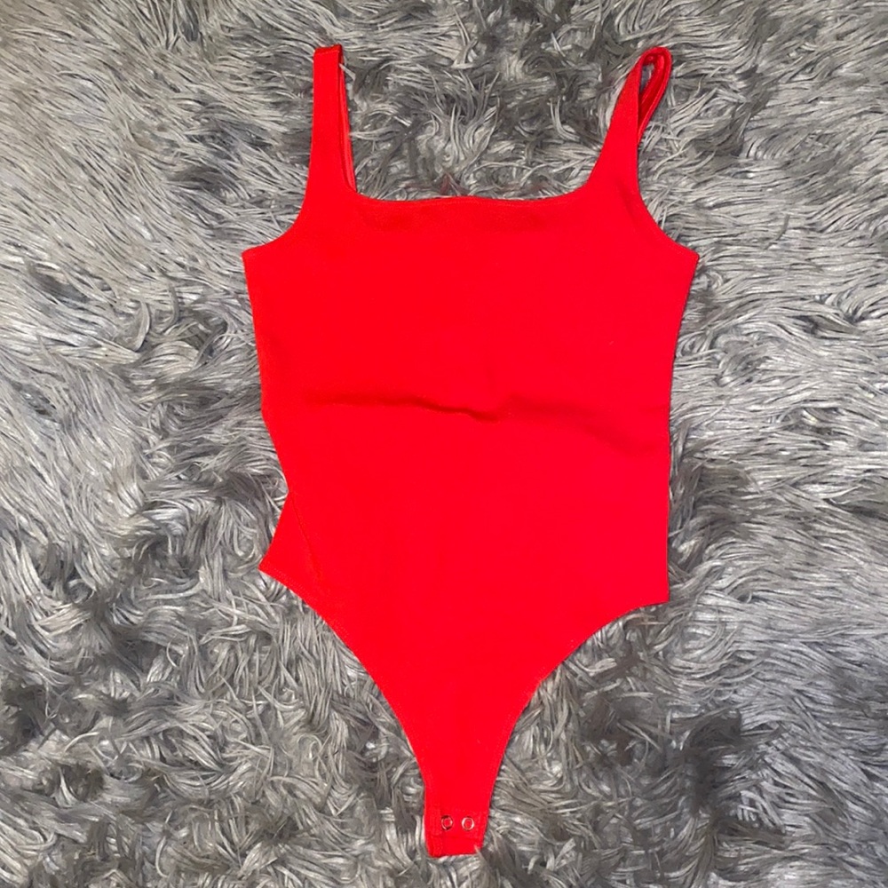 Red XS Express bodysuit new with tags